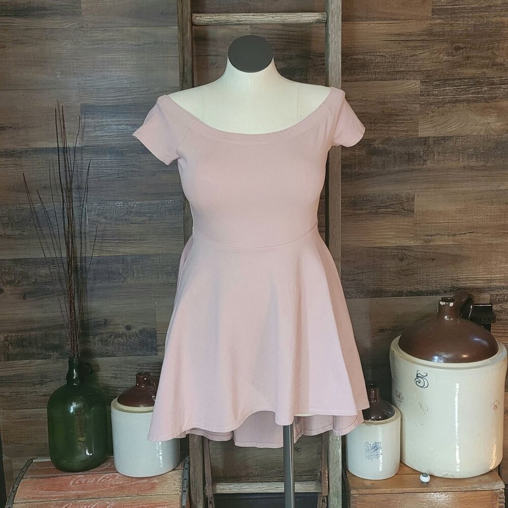 Windsor Babydoll Top Size XL High Low Fit & Flare Dusty Pink  Ethereal Country G